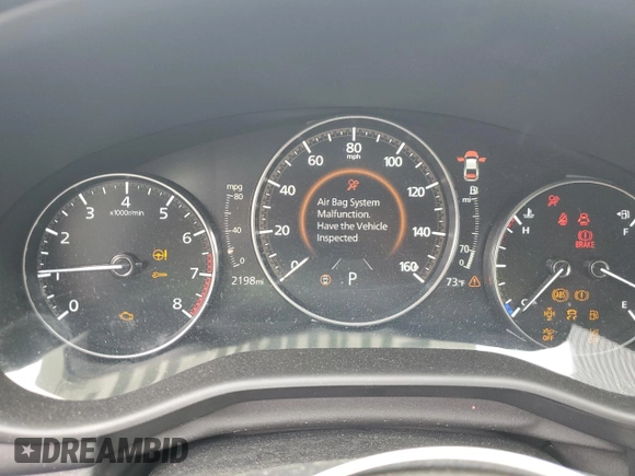 2024 Mazda 3 S Preferred with VIN 3MZBPACM7RM424663, listed as a Copart auction lot 52496455 with 2,198 mi miles and Salvage Title. Bid and sale history available at DreamBid. Image 9.