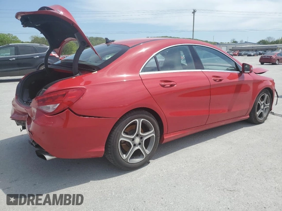 2014 Mercedes-Benz CLA 250 with VIN WDDSJ4GB0EN124788, listed as a Copart auction lot 53123825 with 100,905 mi miles and Salvage title. Bid and sale history available at DreamBid. Image 3.