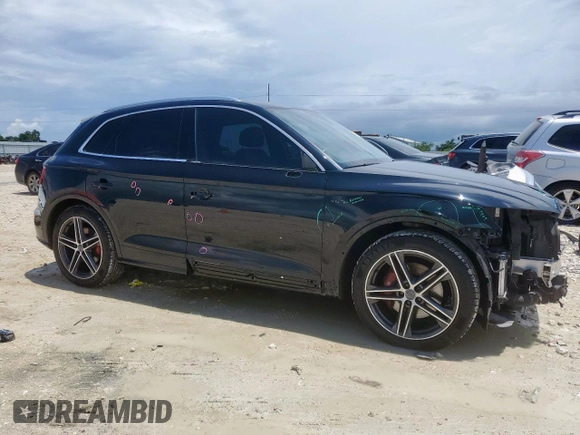 2018 Audi SQ5 Prestige with VIN WA1C4AFY9J2183774, listed as a Copart auction lot 63665435 with 78,450 mi miles and Salvage title. Bid and sale history available at DreamBid. Image 4.