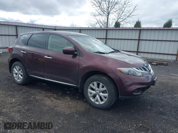 2014 Nissan Murano SL with VIN JN8AZ1MU4EW401508, listed as a IAAI auction lot 41969431 with 109,006 mi miles and . Bid and sale history available at carsss.com. Image 1.