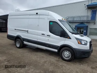 2023 Ford Transit Cargo with VIN 1FTRU8XG9PKB00562, listed as a Copart auction lot 52766805 with 25,378 mi miles and Clean Title. Bid and sale history available at carsss.com. Image 4.