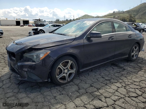 2014 Mercedes-Benz CLA-Class CLA 250 with VIN WDDSJ4EB5EN044034, listed as a Copart auction lot 48244915 with 93,025 mi miles and Clean Title. Bid and sale history available at carsss.com. Image 1.