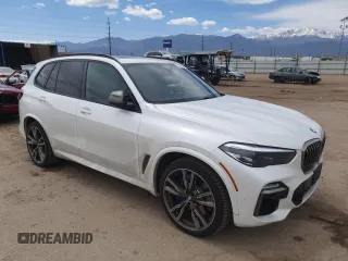 2021 BMW X5 M50i with VIN 5UXJU4C05M9E44232, listed as a Copart auction lot 53387665 with 49,978 mi miles and Salvage Title. Bid and sale history available at DreamBid. Image 4.