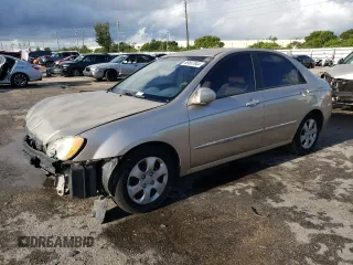 2006 Kia Spectra EX with VIN KNAFE121765256944, listed as a Copart auction lot 68667844 with 98,316 mi miles and Salvage Title. Bid and sale history available at carsss.com. Image 1.