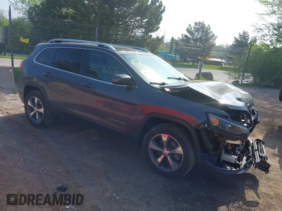 2019 Jeep Cherokee Limited z VIN 1C4PJMDX2KD463523, wystawiony jako IAAI lot #42276206 z przebiegiem 56 542 mil mil oraz . Historia ofert i sprzedaży dostępna na DreamBid. Obrazek 1.