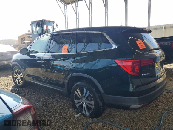 2017 Honda Pilot EX-L with VIN 5FNYF5H57HB018717, listed as a Copart auction lot 42813595 with 62,123 mi miles and Salvage Title. Bid and sale history available at carsss.com. Image 2.