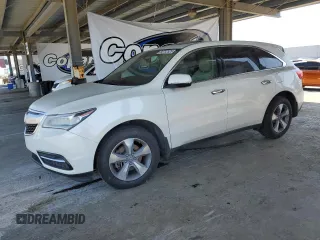 2016 Acura MDX with VIN 5FRYD4H21GB017596, listed as a Copart auction lot 60732925 with Not provided miles and Salvage title. Bid and sale history available at DreamBid. Image 1.
