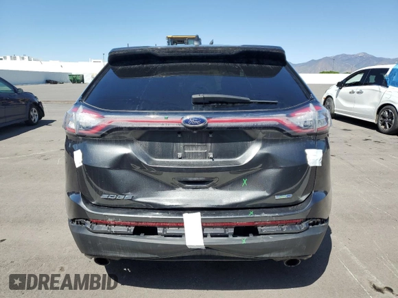 2016 Ford Edge SE with VIN 2FMPK4G91GBB73311, listed as a Copart auction lot 56574485 with 108,193 mi miles and Salvage title. Bid and sale history available at DreamBid. Image 6.