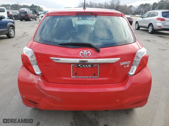 2014 Toyota Yaris L with VIN JTDKTUD33ED575141, listed as a Copart auction lot 44697925 with 45,379 mi miles and Salvage Title. Bid and sale history available at carsss.com. Image 6.