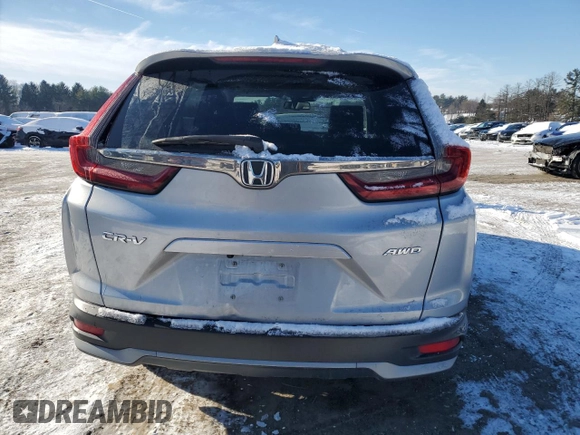 2021 Honda CR-V EX-L with VIN 5J6RW2H89ML003313, listed as a Copart auction lot 89165525 with 0 mi miles and Salvage Title. Bid and sale history available at carsss.com. Image 6.