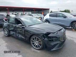 2022 Genesis G70 2.0T z VIN KMTG34TA2NU103715, wystawiony jako IAAI lot #42163298 z przebiegiem 19 320 mil mil oraz . Historia ofert i sprzedaży dostępna na DreamBid. Obrazek 1.