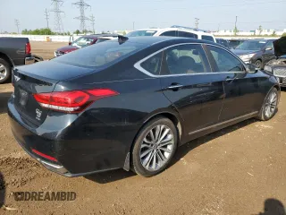 2017 Genesis G80 3.8L с VIN KMHGN4JE8HU211528, выставлен на аукционе Copart как лот 59432525 с пробегом 123 020 миль миль и Чистый • Clean title. История ставок и продаж доступна на DreamBid. Изображение 3.