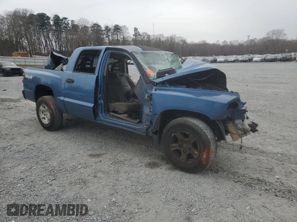 2006 Dodge Dakota ST with VIN 1D7HW28K06S630221, listed as a Copart auction lot 48361525 with Not Provided miles and Salvage Title. Bid and sale history available at DreamBid. Image 4.