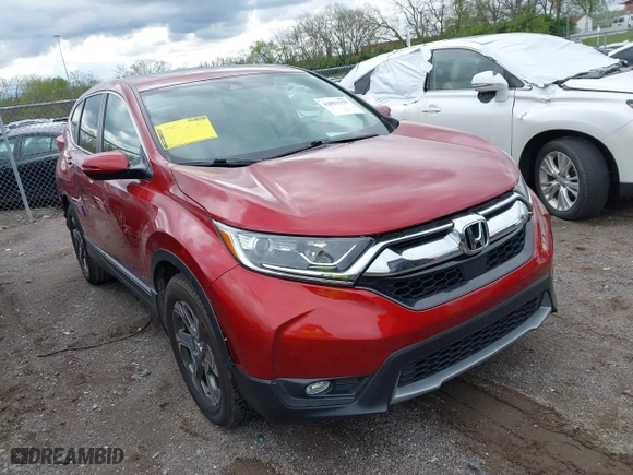 2018 Honda CR-V EX-L with VIN 5J6RW1H81JL015929, listed as a IAAI auction lot 42021159 with 59,145 mi miles. Bid and sale history available at carsss.com. Image 1.