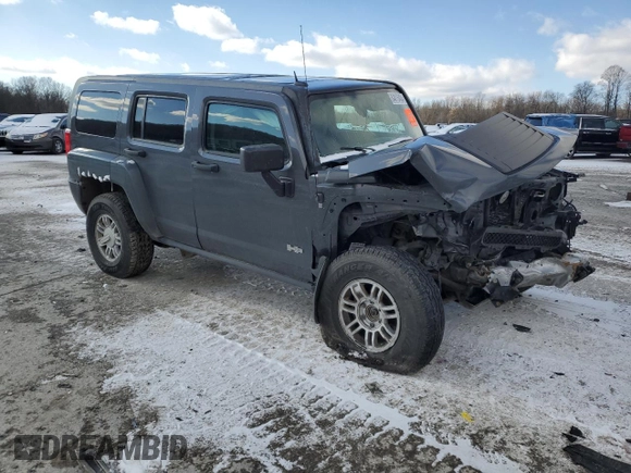 2008 Hummer H3 SUV with VIN 5GTEN13E988177642, listed as a Copart auction lot 84815404 with 151,096 mi miles and Salvage Title. Bid and sale history available at DreamBid. Image 4.
