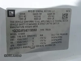 2014 Chevrolet Express Cargo z VIN 1GCSGAFX4E1198968, wystawiony jako IAAI lot #42322008 z przebiegiem 192 912 mil mil oraz . Historia ofert i sprzedaży dostępna na DreamBid. Obrazek 9.