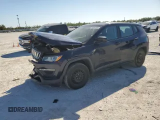 2019 Jeep Compass Sport with VIN 3C4NJCAB5KT844352, listed as a Copart auction lot 49281295 with 64,706 mi miles and Non repairable. Bid and sale history available at DreamBid. Image 1.