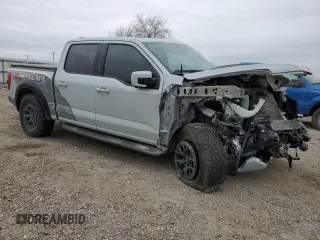 2023 Ford F-150 Raptor with VIN 1FTFW1RJ4PFC80622, listed as a Copart auction lot 45132825 with 12,903 mi miles and Salvage Title. Bid and sale history available at DreamBid. Image 4.