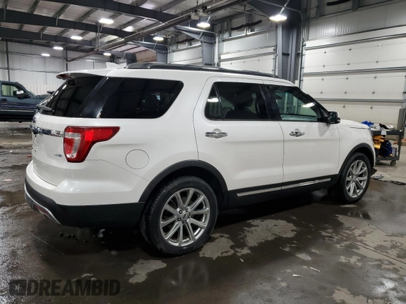 2016 Ford Explorer Limited with VIN 1FM5K8F8XGGA51627, listed as a Copart auction lot 49897945 with 187,919 mi miles and Salvage Title. Bid and sale history available at carsss.com. Image 3.