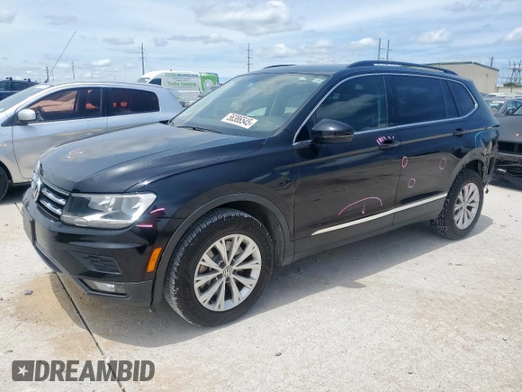 2018 Volkswagen Tiguan SEL with VIN 3VV2B7AX6JM017523, listed as a Copart auction lot 56386545 with 42,620 mi miles and Salvage title. Bid and sale history available at DreamBid. Image 1.