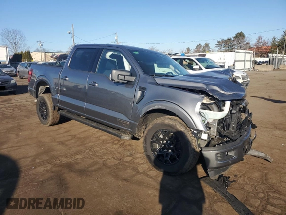 2024 Ford F-150 XLT with VIN 1FTFW3LDXRFB82552, listed as a Copart auction lot 42922345 with 2,971 mi miles and Salvage Title. Bid and sale history available at carsss.com. Image 4.