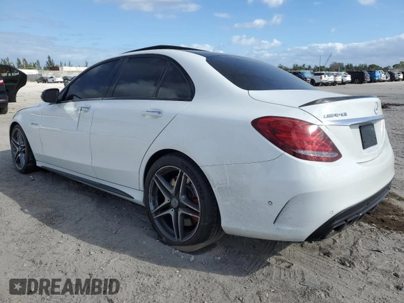 2016 Mercedes-Benz C 63 S AMG с VIN 55SWF8HB6GU104239, выставлен на аукционе Copart как лот 83988234 с пробегом 38 962 миль миль и Списание • Salvage title. История ставок и продаж доступна на DreamBid. Изображение 2.