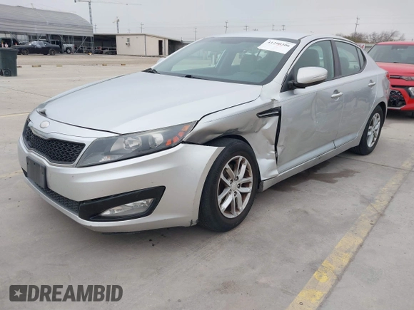 2013 Kia Optima LX with VIN KNAGM4A79D5377485, listed as a IAAI auction lot 41290306 with 172,253 mi miles. Bid and sale history available at carsss.com. Image 21.