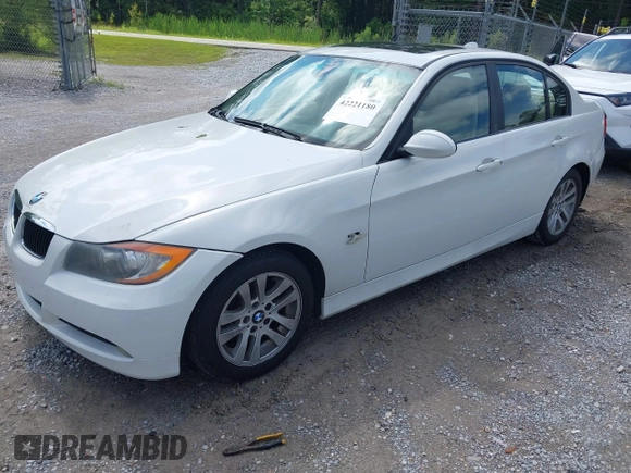 2006 BMW 3 Series 325i with VIN WBAVB13506KX46228, listed as a IAAI auction lot 42221180 with Not Provided miles and . Bid and sale history available at carsss.com. Image 2.