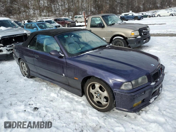 1999 BMW 3 Series M3 with VIN WBSBK0337XEC39918, listed as a Copart auction lot 86454004 with 0 mi miles and Salvage Title. Bid and sale history available at carsss.com. Image 4.