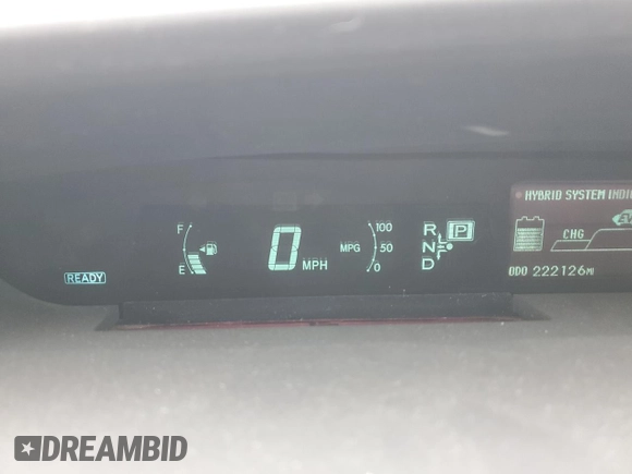 2012 Toyota Prius One with VIN JTDKN3DU0C1586741, listed as a Copart auction lot 54766485 with 222,126 mi miles and Clean Title. Bid and sale history available at DreamBid. Image 9.