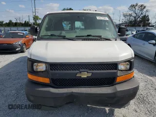 2017 Chevrolet Express Cargo with VIN 1GCWGAFF4H1352771, listed as a Copart auction lot 54472305 with 106,950 mi miles and Salvage title. Bid and sale history available at DreamBid. Image 5.