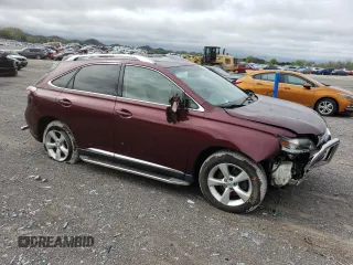 2013 Lexus RX 350 with VIN JTJBK1BA4D2034609, listed as a Copart auction lot 52022985 with 99,542 mi miles and Salvage Title. Bid and sale history available at carsss.com. Image 4.