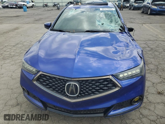 2019 Acura TLX w/A-Spec Pkg with VIN 19UUB3F69KA001543, listed as a Copart auction lot 62479905 with 132,651 mi miles and Salvage title. Bid and sale history available at DreamBid. Image 5.