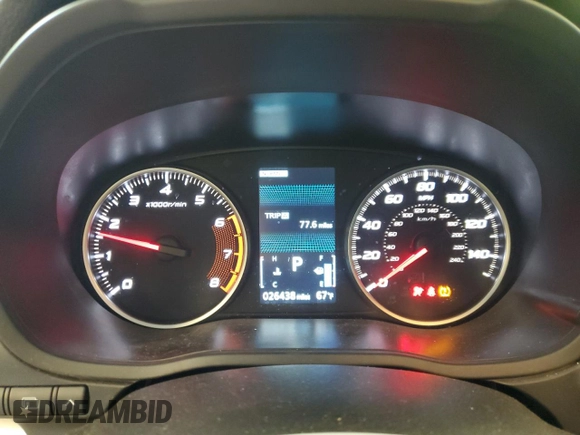 2024 Mitsubishi Eclipse Cross LE with VIN JA4ATVAA7RZ046671, listed as a Copart auction lot 58502555 with 26,438 mi miles and Salvage title. Bid and sale history available at DreamBid. Image 9.