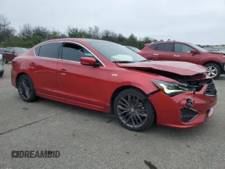 2022 Acura ILX Premium with VIN 19UDE2F87NA004271, listed as a Copart auction lot 60274525 with 33,422 mi miles and Salvage title. Bid and sale history available at DreamBid. Image 4.