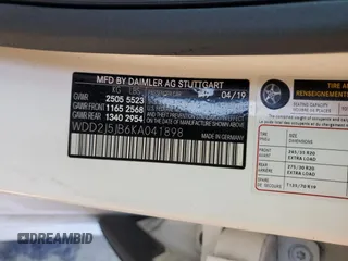 2019 Mercedes-Benz CLS 450 с VIN WDD2J5JB6KA041898, выставлен на аукционе Copart как лот 48348115 с пробегом 52 332 миль миль и Списание • Salvage title. История ставок и продаж доступна на DreamBid. Изображение 12.