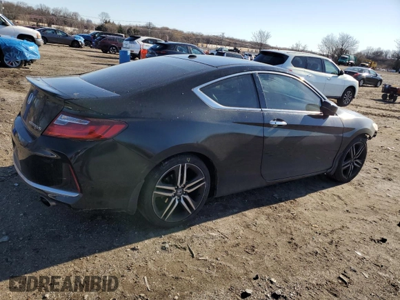 2016 Honda Accord Touring with VIN 1HGCT2B08GA002551, listed as a Copart auction lot 49298025 with 3,618 mi miles and Salvage Title. Bid and sale history available at DreamBid. Image 3.