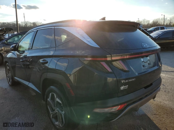 2023 Hyundai Tucson Hybrid Limited with VIN KM8JECA16PU122746, listed as a Copart auction lot 86541104 with 20,297 mi miles and Non Repairable. Bid and sale history available at carsss.com. Image 2.