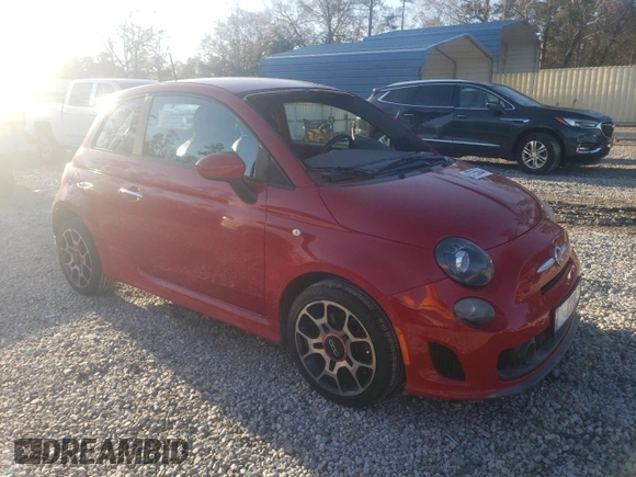 2013 FIAT 500 Turbo with VIN 3C3CFFHH7DT633813, listed as a Copart auction lot 87255644 with 86,778 mi miles and Salvage Title. Bid and sale history available at carsss.com. Image 4.