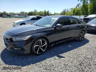 2018 Honda Accord Sedan Sport 1.5T with VIN 1HGCV1F35JA150365, listed as a Copart auction lot 50226995 with 160,584 mi miles and Salvage Title. Bid and sale history available at carsss.com. Image 1.