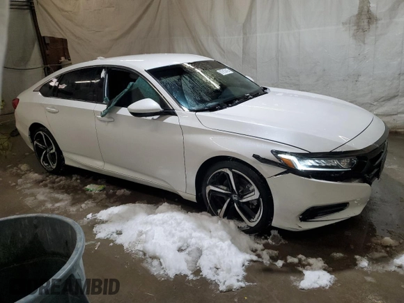 2019 Honda Accord Sport with VIN 1HGCV1F33KA112831, listed as a Copart auction lot 87912415 with 39,675 mi miles and Salvage Title. Bid and sale history available at DreamBid. Image 4.