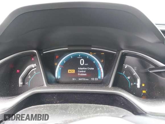 2019 Honda Civic Sedan EX with VIN 19XFC1F31KE013956, listed as a IAAI auction lot 41502562 with 65,752 mi miles. Bid and sale history available at carsss.com. Image 7.