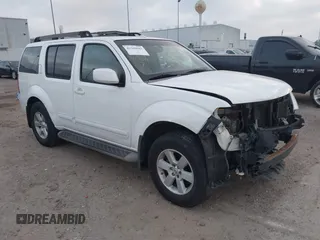 2008 Nissan Pathfinder LE with VIN 5N1AR18U48C627989, listed as a IAAI auction lot 41769943 with 188,935 mi miles and . Bid and sale history available at DreamBid. Image 1.