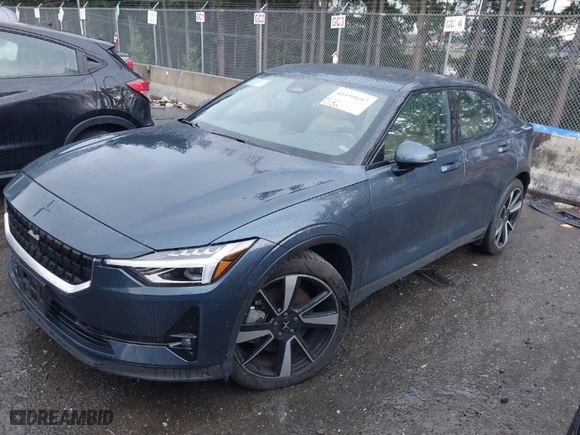 2022 Polestar 2 with VIN LPSED3KA2NL052293, listed as a IAAI auction lot 41199197 with 14,295 mi miles. Bid and sale history available at carsss.com. Image 2.
