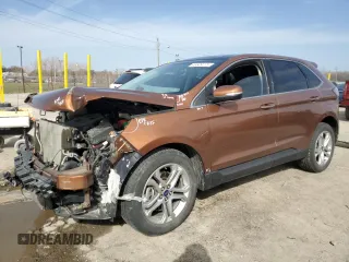 2017 Ford Edge Titanium with VIN 2FMPK4K97HBC12279, listed as a Copart auction lot 49609275 with 87,333 mi miles and Salvage Title. Bid and sale history available at carsss.com. Image 1.