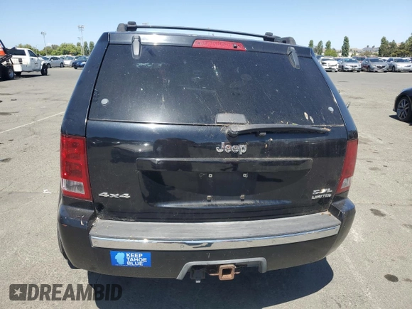 2005 Jeep Grand Cherokee Limited with VIN 1J8HR58265C699077, listed as a Copart auction lot 58490185 with 163,280 mi miles and Salvage title. Bid and sale history available at DreamBid. Image 6.