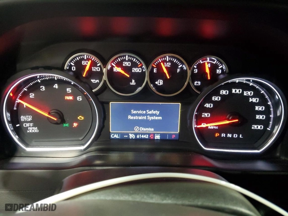 2019 Chevrolet Silverado 1500 LT with VIN 1GCRYDED7KZ224657, listed as a Copart auction lot 41931635 with 61,442 mi miles and Non Repairable. Bid and sale history available at carsss.com. Image 9.