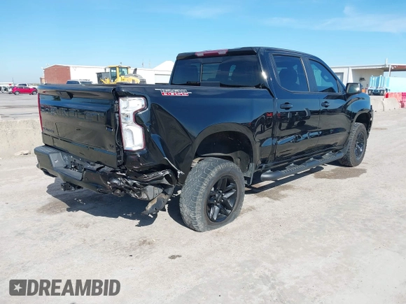 2021 Chevrolet Silverado 1500 LT Trail Boss with VIN 3GCPYFEL5MG150605, listed as a IAAI auction lot 40951452 with 47,577 mi miles and . Bid and sale history available at DreamBid. Image 4.