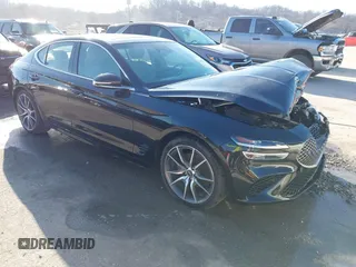2022 Genesis G70 2.0T with VIN KMTG34TA0NU098580, listed as a IAAI auction lot 41763511 with 87,816 mi miles. Bid and sale history available at carsss.com. Image 1.