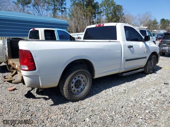 2010 Dodge Ram 1500 ST with VIN 3D7JB1EK1AG191218, listed as a Copart auction lot 49451115 with 152,258 mi miles and Salvage Title. Bid and sale history available at carsss.com. Image 3.